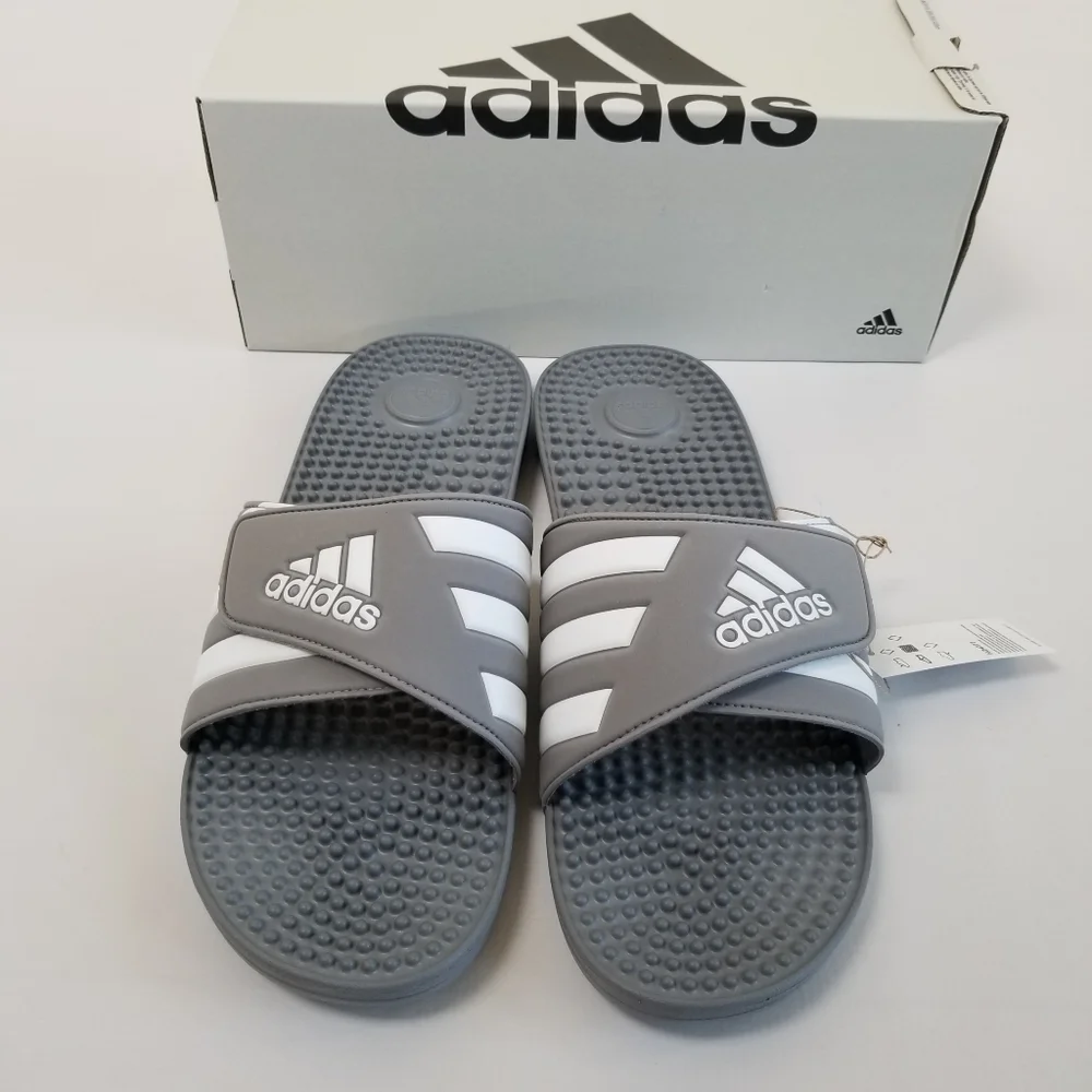 Adidas Addisage Slide Band Sandals Adjustable Size 17